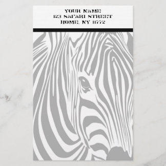 Safarizebra-persönliches Briefpapier
