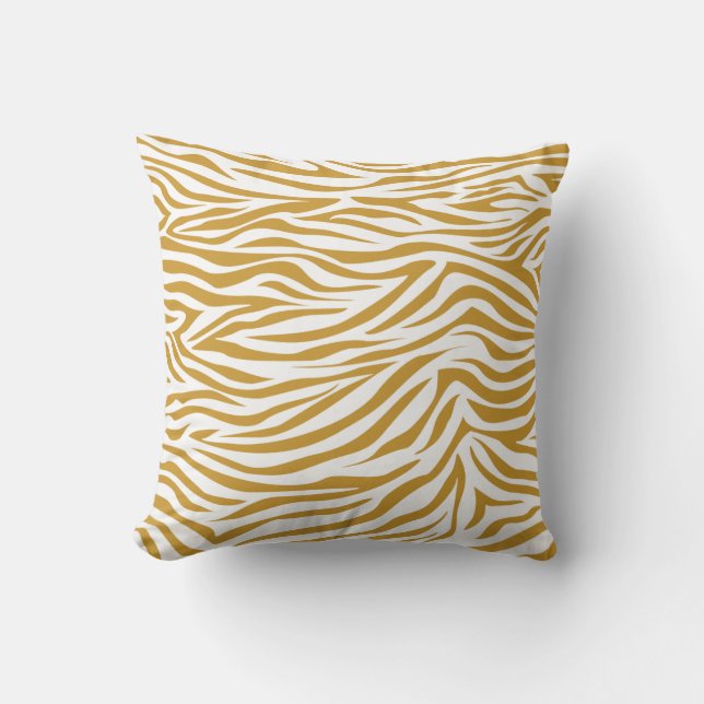 SafariZebra Sudans Brown Kissen (Vorderseite)