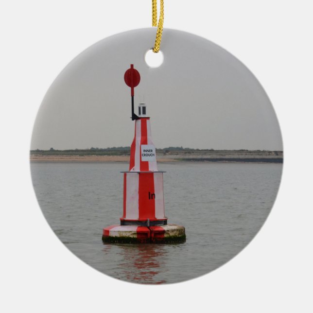 Safe Channel Bouy River Crouch Keramik Ornament (Vorne)