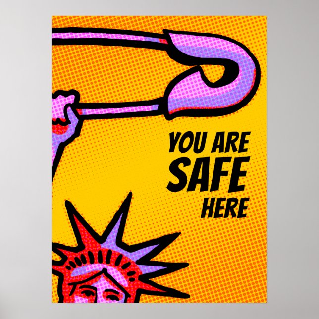 SAFE Liberty Pop1: Sie sind hier sicher POSTER 18X (Vorne)