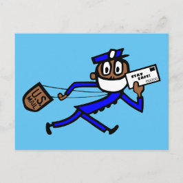 Safe Mail Carrier Postkarte