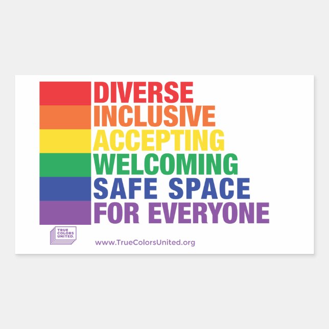 Safe-Space-Aufkleber Rechteckiger Aufkleber (Vorderseite)