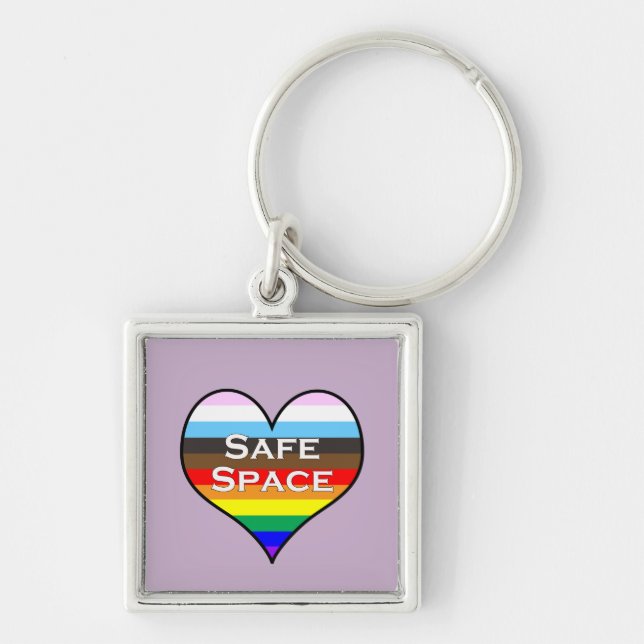 Safe Space Heart Schlüsselanhänger (Vorne)