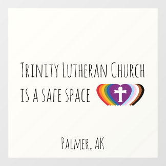 Safe Space Window Cling Fensteraufkleber