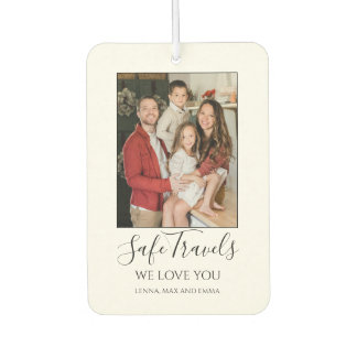 Safe Travels Dad Gift Custom Photo Car Autolufterfrischer