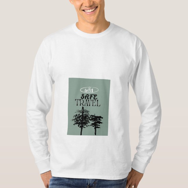 Safer Travel Pines Long Sleeve T - Shirt (Vorderseite)