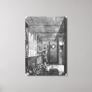 Safes in der Bank von Frankreich in Paris, 1897 Leinwanddruck