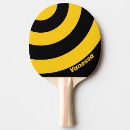 Safety Bee Nostalgic Circle Stripe with Name Tischtennis Schläger