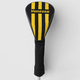 Safety Bee Nostalgic Pin Stripes with Name Golf Headcover
