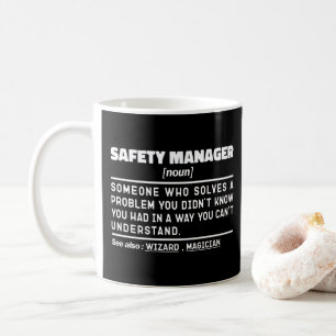 Safety Manager Noun Remüder Worker Funny Kaffeetasse