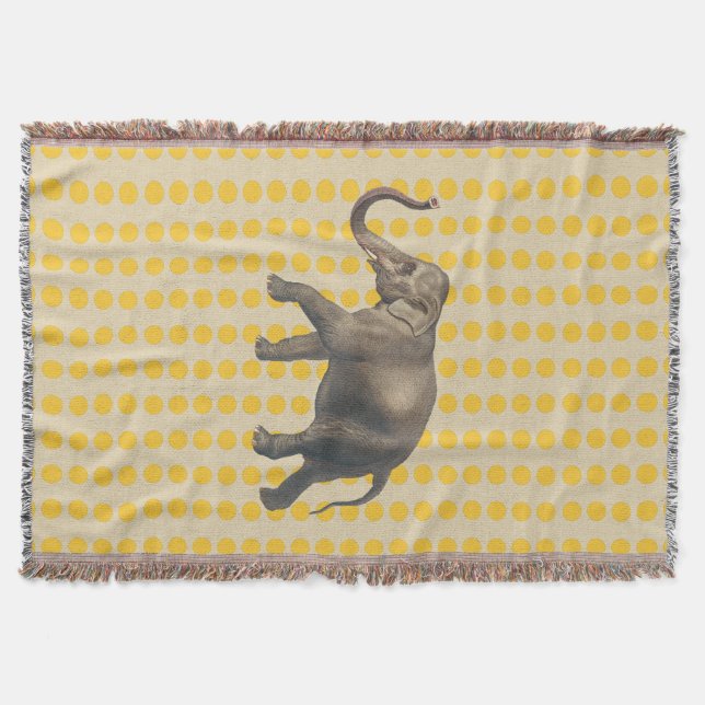 Saffron Gewürze Stimmungen Punkte mit Elefant Decke (Vorderseite)