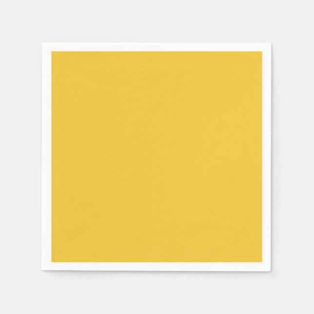 Saffron Standard Cocktail Paper Napkin Serviette (Vorderseite)