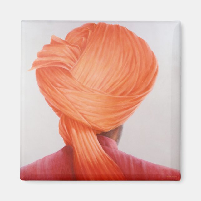 Saffron Turban Magnet (Vorne)