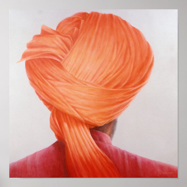 Saffron Turban Poster (Vorne)