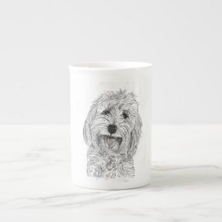 Saffy die Cockapoo weiße China-Tasse Prozellantasse