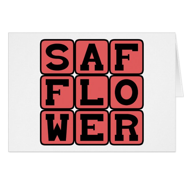 Saflor, Jährliche Blume von Kraut (Vorderseite (Horizontal))