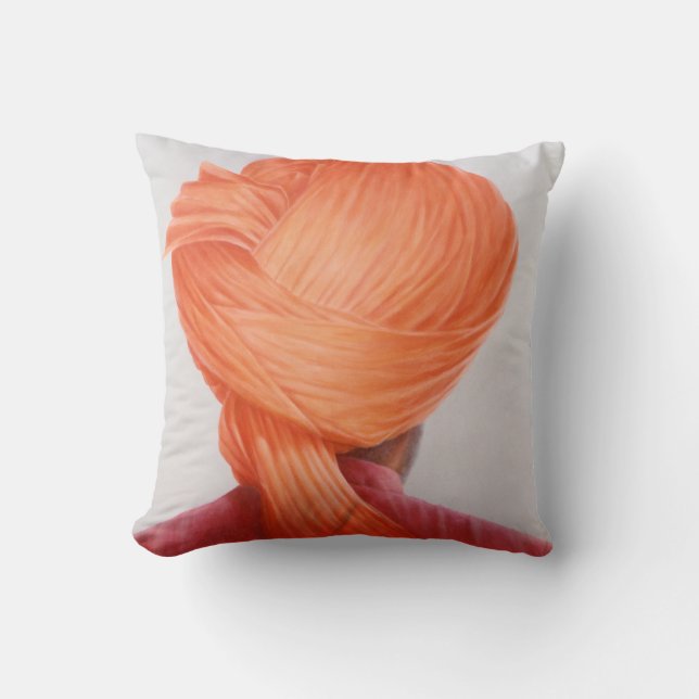 Safran-Turban Kissen (Vorderseite)