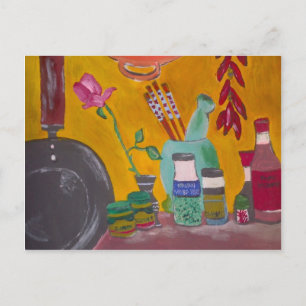 Safran und Paprikas Postkarte