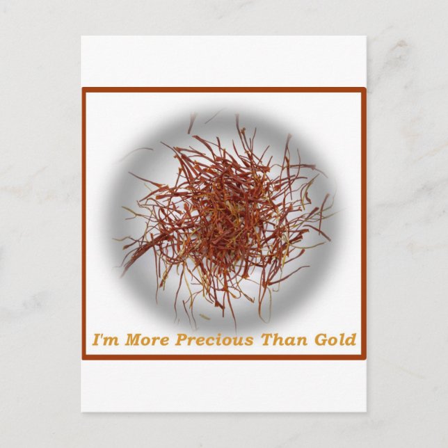 Safrangold Postkarte (Vorderseite)