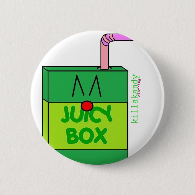 Saft-Kasten-Abzeichen-Grün:) Button (Vorderseite)