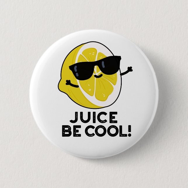 Saft sei Cooler Funny Fruit Pub Button (Vorderseite)