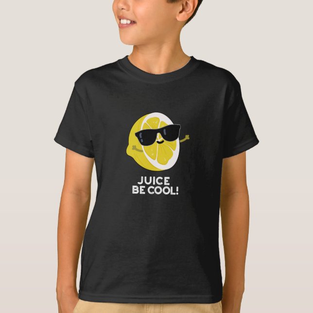 Saft sei Cooles Obst Pun Dark BG T-Shirt (Vorderseite)