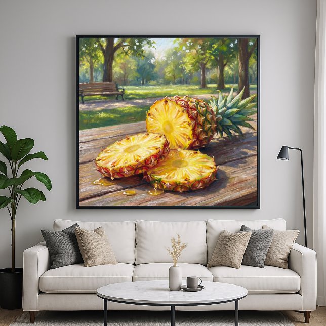 Saftige Ananas - Pastell-Malstil Poster (Von Creator hochgeladen)