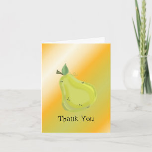 Saftige Birne Dankeskarte