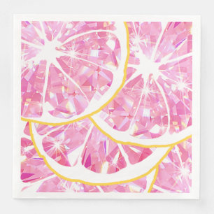 Saftige Gem Texas Pink Grapefruit Scheibe Zitrus P Serviette