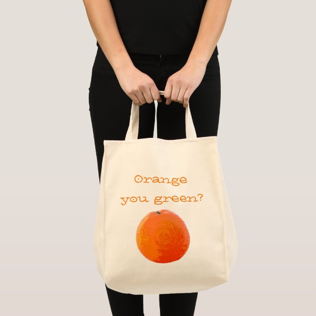 Saftige Orange Tragetasche (Vorderseite (Produkt))