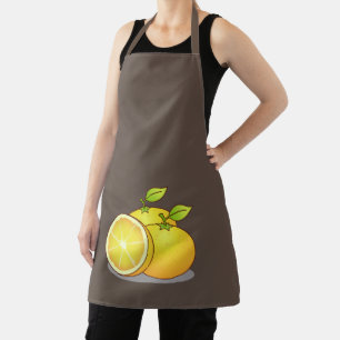 Saftige Orangen lustiges Obst Schürze