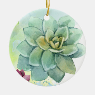 Saftige Pracht auf einem Paar Crew-Socken. Keramik Ornament
