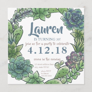 Saftiger erwachsener Geburtstag irgendein Alter, Einladung