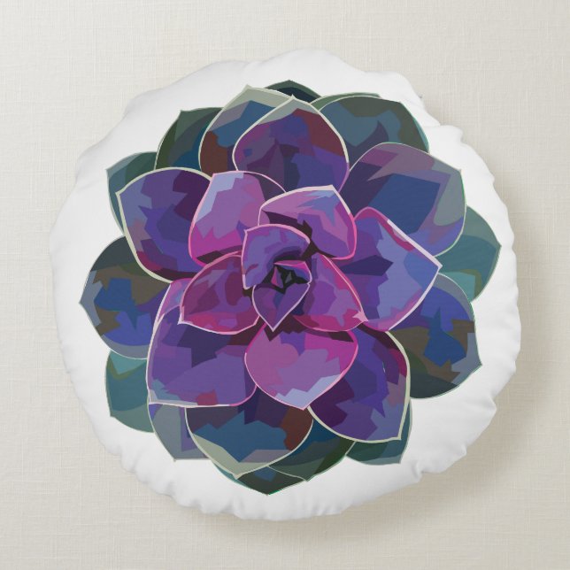 Saftiges rundes Kissen (Rückseite)