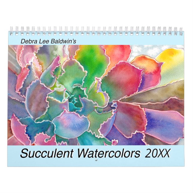 Saftiges Watercolors-Debra-Lee 2019 Baldwin Kalender (Titelbild)
