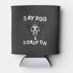 Sag Boo Gruseliger Totenkopf-Kronen-Fledermaus-Flü Dosenkühler