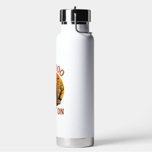 Sag Boo Gruseliges Halloween Spukhaus Schwarze Kat Trinkflasche