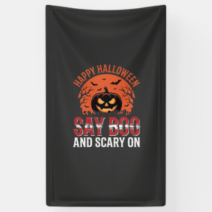 Sag Boo Halloween-Kürbisdesign_1 Banner