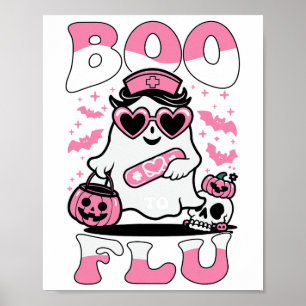 Sag Boo zu den Grippekrankenschwestern Geister Hal Poster