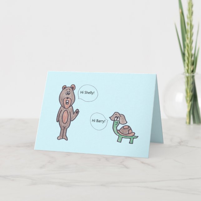 Sag einfach Hallo Puppen Card Karte (Vorderseite)