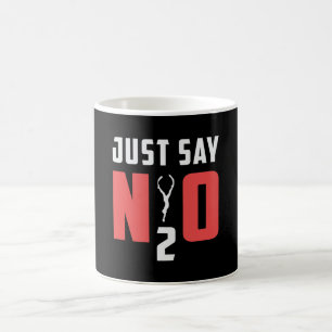Sag einfach N2O Scuba Diver Ozean Funny Kaffeetasse