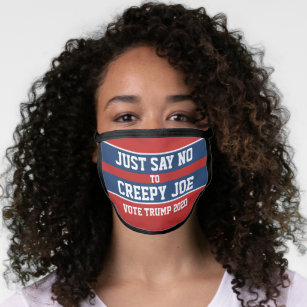 Sag einfach Nein zu Creepy Joe Pro Trump 2020 Mund-Nasen-Maske