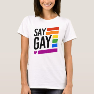Sag es laut - Regenbogen Bars T-Shirt