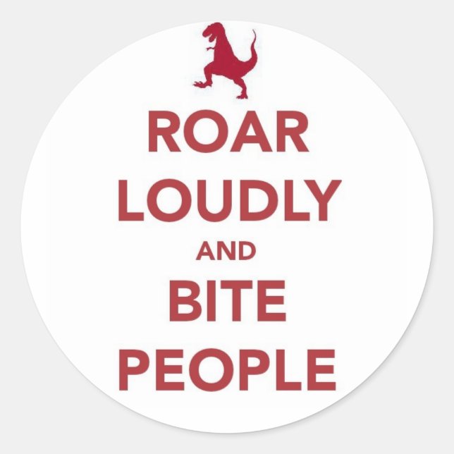 Sag es laut runder aufkleber (Vorderseite)