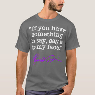 Sag es mir ins Gesicht Kamala LILA Signatur TShirt