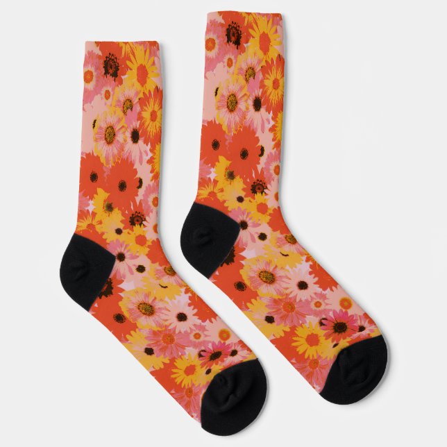 "Sag es mit Blumen" Socken (Rechts)