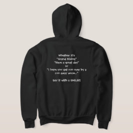Sag es mit einem LÄCHELN Hoodie
