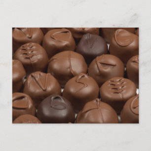 Sag es mit Schokolade! Postkarte