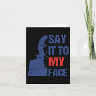 Sag es zu meiner Rede vor Kamala Harris Karte