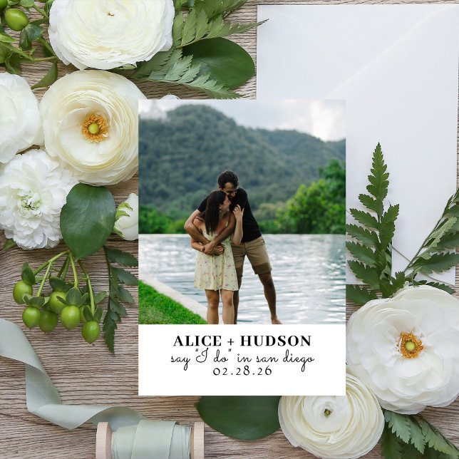 Sag, ich mache einfache Hochzeit Save The Date (Von Creator hochgeladen)